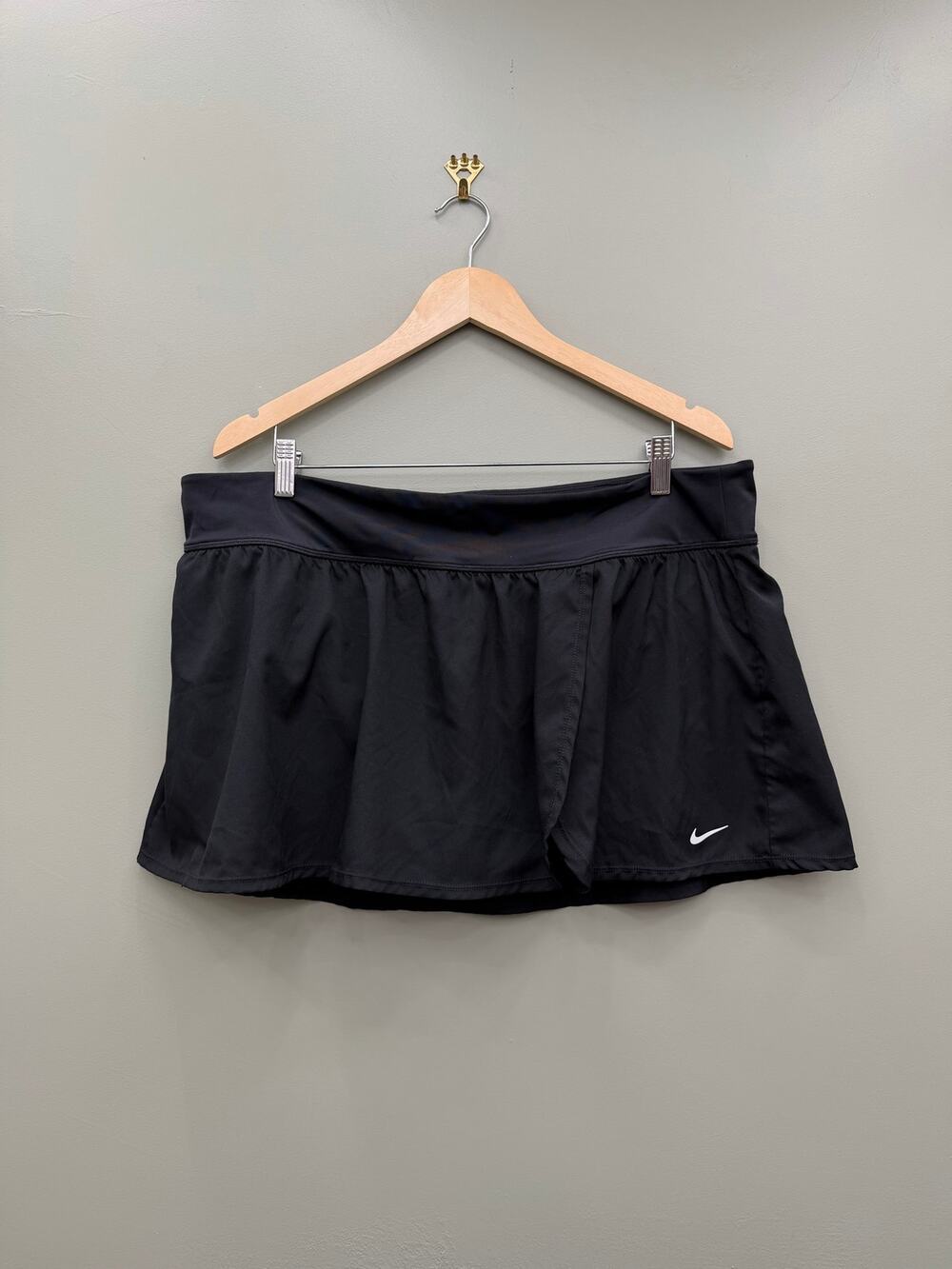Nike Dri-FIT Athletic Skort Black Built In Shorts Tennis Golf 2X
